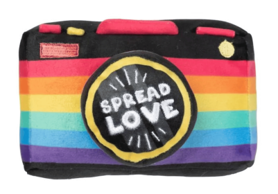 FuzzYard Spread Love Camera Plush Dog Toy