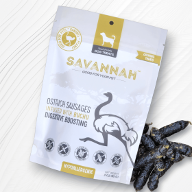 Ostrich Sausages with Buchu : The Delicious, Digestive-Boosting Treat for Dogs