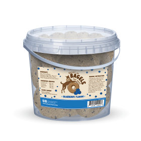 Bucket of Bagels, Dog Treats, Blueberry, 3 lbs