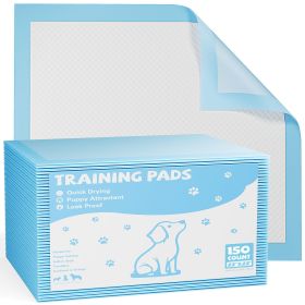 Disposable Dog Training Pads,22"x22" Ultra Absorbent Leak-Proof Quick-Drying Pet Pee Pads for Small to Large Dogs and Puppies Indoor Use, 150 Cou