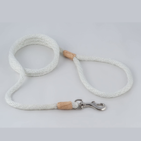 Nylon Snap Leads (4 ft  x 1/4in or 6mm) (Color: White Nylon, size: 4 ft  x 1/4in or 6mm)