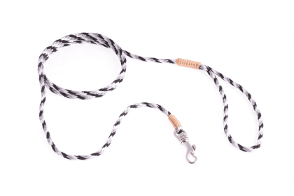 Nylon Snap Leads (4 ft  x 1/8in or 4mm) (Color: Black - White - Gray, size: 4 ft  x 1/8in or 4mm)