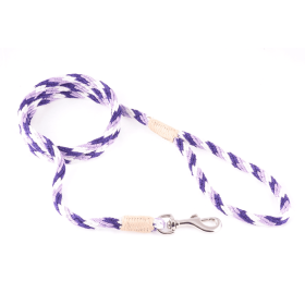 Nylon Snap Leads (4 ft  x 1/8in or 4mm) (Color: Purple Combination, size: 4 ft  x 1/8in or 4mm)