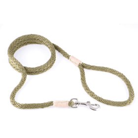 Nylon Snap Leads (4 ft  x 1/8in or 4mm) (Color: Olive Green, size: 4 ft  x 1/8in or 4mm)