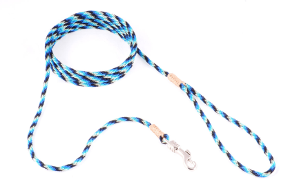 Nylon Snap Leads (6 ft  x 1/8in or 4mm) (Color: Blue Combination, size: 6 ft  x 1/8in or 4mm)