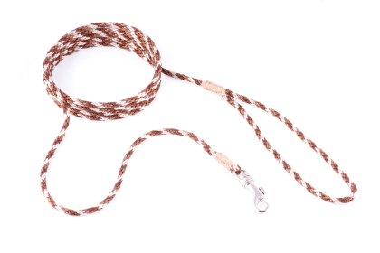 Nylon Snap Leads (6 ft  x 1/8in or 4mm) (Color: Brown Combination, size: 6 ft  x 1/8in or 4mm)