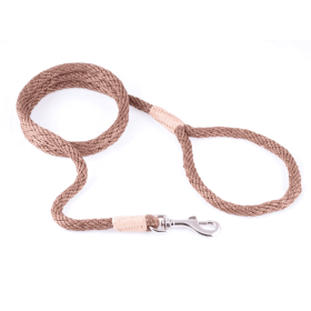 Nylon Snap Leads (4 ft  x 1/8in or 4mm) (Color: Light Brown, size: 4 ft  x 1/8in or 4mm)