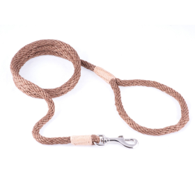 Nylon Snap Leads (6 ft  x 1/8in or 4mm) (Color: Light Brown, size: 6 ft  x 1/8in or 4mm)