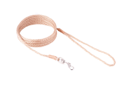 Nylon Snap Leads (6 ft  x 1/8in or 4mm) (Color: Beige, size: 6 ft  x 1/8in or 4mm)