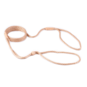 Nylon Adjustable Loop Lead (52in x 1/8in or 4mm) (Color: Beige, size: 52in x 1/8in or 4mm)