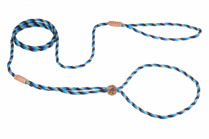 Nylon Adjustable Loop Lead (52in x 1/8in or 4mm) (Color: Blue Combination, size: 52in x 1/8in or 4mm)
