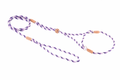 Nylon Martingale Leads (8in x 1/8in or 4mm) (Color: Purple Combination, size: 8in x 1/8in or 4mm)