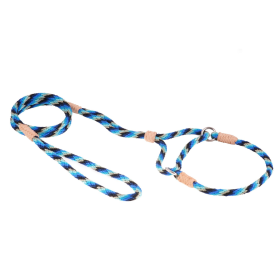 Nylon Martingale Leads (10in x 1/4in or 6mm) (Color: Blue Combination, size: 10in x 1/4in or 6mm)