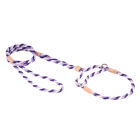 Nylon Martingale Leads (10in x 1/4in or 6mm) (Color: Purple Combination, size: 10in x 1/4in or 6mm)