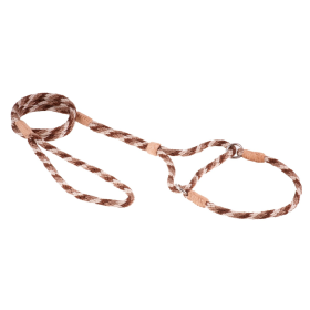 Nylon Martingale Leads (10in x 1/4in or 6mm) (Color: Brown Combination, size: 10in x 1/4in or 6mm)