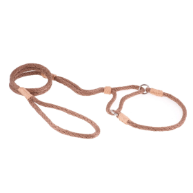 Nylon Martingale Leads (10in x 1/4in or 6mm) (Color: Light Brown, size: 10in x 1/4in or 6mm)