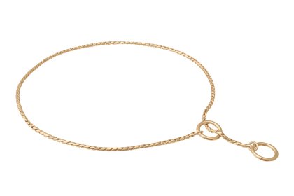Slip Snake Show Chain Collar (26 in x 3.0mm) (Color: Gold Plated Metal Chain, size: 26 in x 3.0mm)
