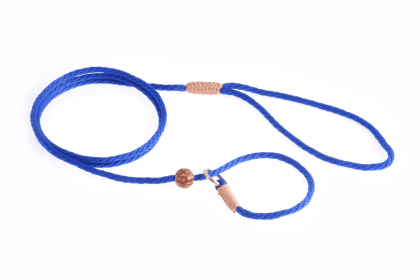 Nylon Slip Lead With Stopper (4 ft  x 1/8in or 4mm) (Color: Deep Blue, size: 4 ft  x 1/8in or 4mm)