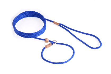 Nylon Slip Lead With Stopper (6 ft  x 1/8in or 4mm) (Color: Deep Blue, size: 6 ft  x 1/8in or 4mm)