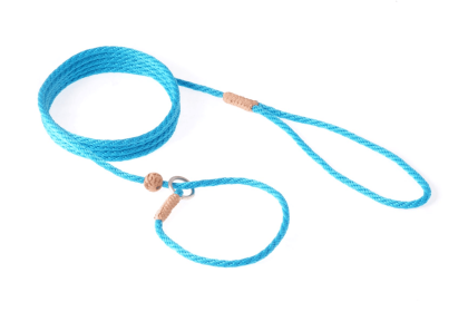 Nylon Slip Lead With Stopper (6 ft  x 1/8in or 4mm) (Color: Turquoise, size: 6 ft  x 1/8in or 4mm)