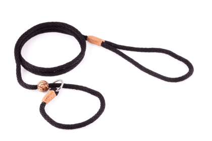 Nylon Slip Lead With Stopper (4 ft  x 1/4in or 6mm) (Color: Black Nylon, size: 4 ft  x 1/4in or 6mm)