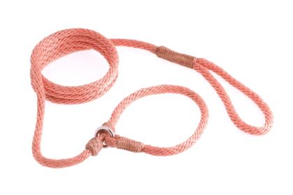Nylon Slip Leash With 2 Stoppers (6ft  x 5/16in or 8mm) (Color: Peach, size: 6ft  x 5/16in or 8mm)