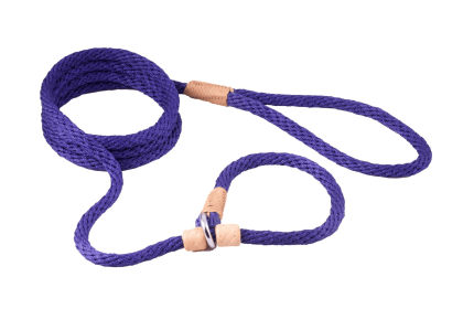 Nylon Slip Leash With 2 Stoppers (6ft  x 5/16in or 8mm) (Color: Purple, size: 6ft  x 5/16in or 8mm)