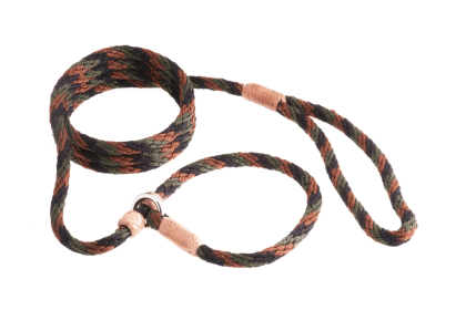 Nylon Slip Leash With 2 Stoppers (6ft  x 5/16in or 8mm) (Color: Camouflage, size: 6ft  x 5/16in or 8mm)