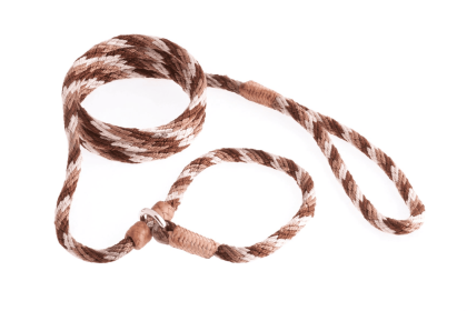 Nylon Slip Leash With 2 Stoppers (6ft  x 5/16in or 8mm) (Color: Brown Combination, size: 6ft  x 5/16in or 8mm)