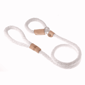 Sport Slip Lead With Stopper (4 ft  x 5/16in or 8mm) (Color: White, size: 4 ft  x 5/16in or 8mm)
