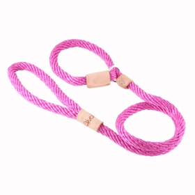 Sport Slip Lead With Stopper (6 ft  x 1/2in or 13mm) (Color: Hot Pink, size: 6 ft  x 1/2in or 13mm)