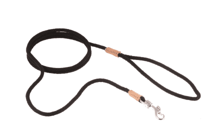 Nylon Snap Leads (4 ft  x 1/8in or 4mm) (Color: Black Nylon, size: 4 ft  x 1/8in or 4mm)
