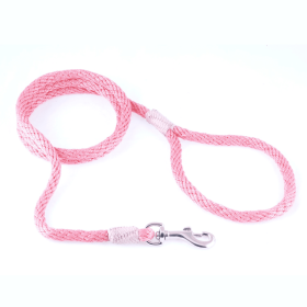Nylon Snap Leads (4 ft  x 1/8in or 4mm) (Color: Peach, size: 4 ft  x 1/8in or 4mm)