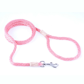 Nylon Snap Leads (6 ft  x 1/8in or 4mm) (Color: Peach, size: 6 ft  x 1/8in or 4mm)