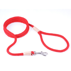Nylon Snap Leads (6 ft  x 1/8in or 4mm) (Color: Red, size: 6 ft  x 1/8in or 4mm)