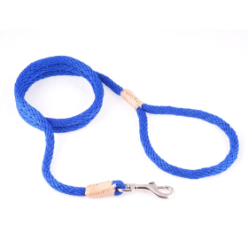 Nylon Snap Leads (6 ft  x 1/8in or 4mm) (Color: Deep Blue, size: 6 ft  x 1/8in or 4mm)
