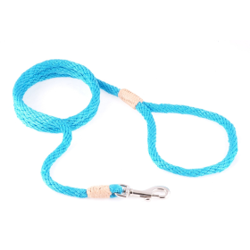Nylon Snap Leads (6 ft  x 1/8in or 4mm) (Color: Turquoise, size: 6 ft  x 1/8in or 4mm)