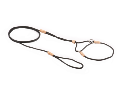 Nylon Martingale Leads (8in x 1/16 or 2 mm) (Color: Black Nylon, size: 8in x 1/16 or 2 mm)