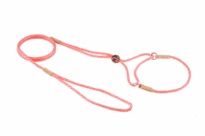 Nylon Martingale Leads (8in x 1/8in or 4mm) (Color: Peach, size: 8in x 1/8in or 4mm)