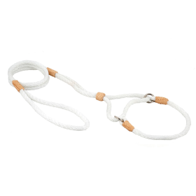 Nylon Martingale Leads (10in x 1/4in or 6mm) (Color: White Nylon, size: 10in x 1/4in or 6mm)
