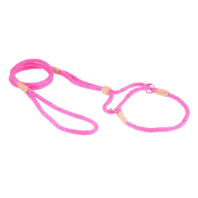 Nylon Martingale Leads (10in x 1/4in or 6mm) (Color: Hot Pink, size: 10in x 1/4in or 6mm)