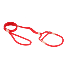 Nylon Martingale Leads (10in x 1/4in or 6mm) (Color: Red, size: 10in x 1/4in or 6mm)