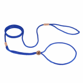 Nylon Adjustable Loop Lead (52in x 1/8in or 4mm) (Color: Deep Blue, size: 52in x 1/8in or 4mm)
