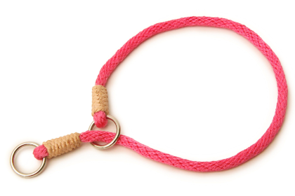 Nylon Slip Collars (10 in x 1/8in or 4mm) (Color: Pastel Pink, size: 10 in x 1/8in or 4mm)