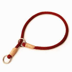 Nylon Slip Collars (14 in x 1/8in or 4mm) (Color: Burgundy, size: 14 in x 1/8in or 4mm)