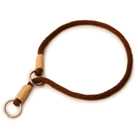 Nylon Slip Collars (14 in x 1/8in or 4mm) (Color: Brown, size: 14 in x 1/8in or 4mm)
