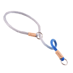 Nylon Slip Collars (16 in x 1/8in or 4mm) (Color: Blue Combination, size: 16 in x 1/8in or 4mm)