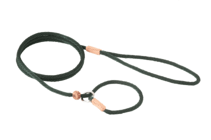 Nylon Slip Lead With Stopper (4 ft  x 1/8in or 4mm) (Color: Hunter Green, size: 4 ft  x 1/8in or 4mm)