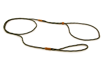 Nylon Adjustable Loop Lead (52in x 1/16 or 2 mm) (Color: Hunter Green / Gold, size: 52in x 1/16 or 2 mm)