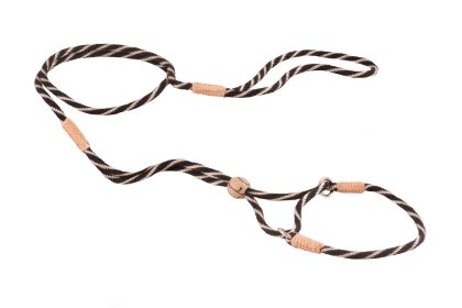 Nylon Martingale Leads (8in x 1/8in or 4mm) (Color: Black Gold, size: 8in x 1/8in or 4mm)